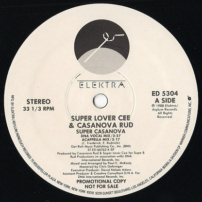 Super Lover Cee & Casanova Rud : Super Casanova (12", Promo)