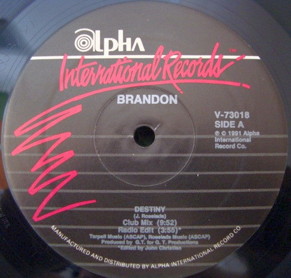 Brandon (3) : Destiny (12")