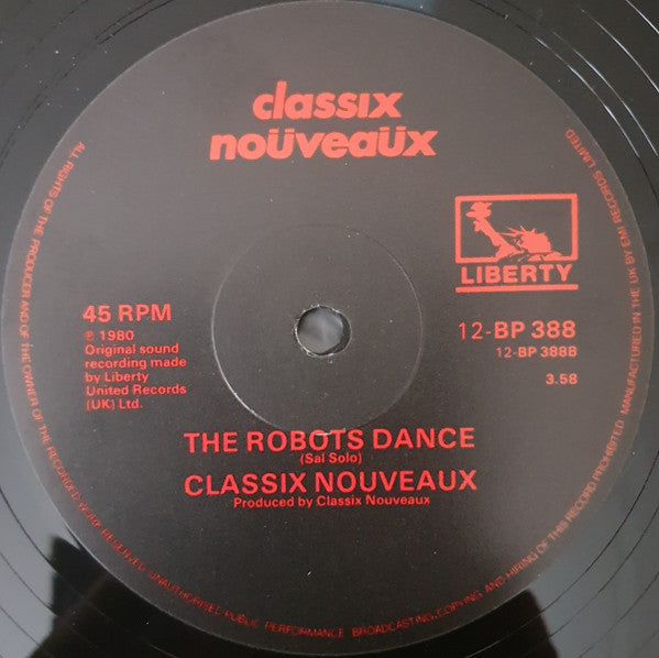 Classix Nouveaux : Guilty (12", Single)