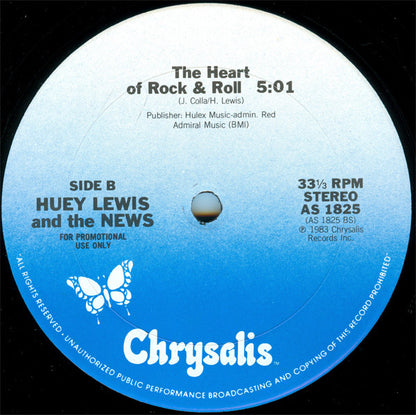 Huey Lewis And The News* : Walking On A Thin Line (12", Promo)