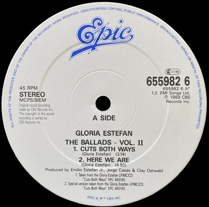 Gloria Estefan : Cuts Both Ways (The Ballads - Vol II) (12", Single)