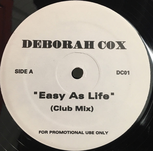 Deborah Cox : Easy As Life (12", Single, W/Lbl)