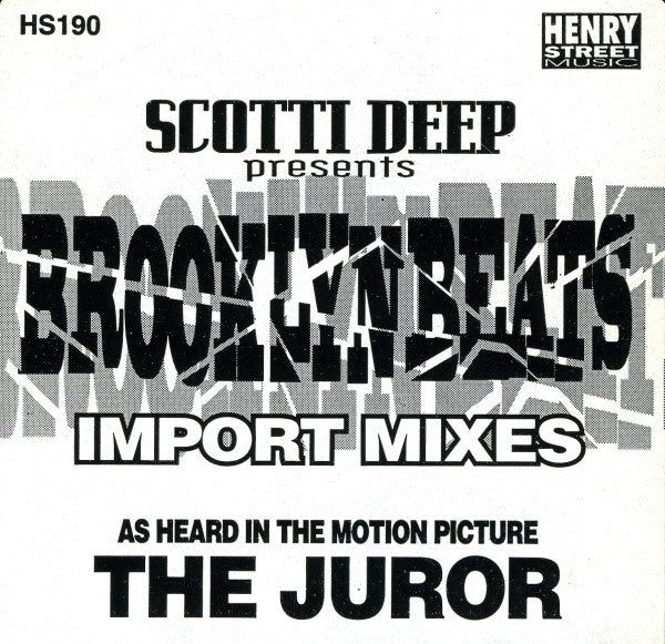 Scotti Deep : Brooklyn Beats Import Mixes (12")