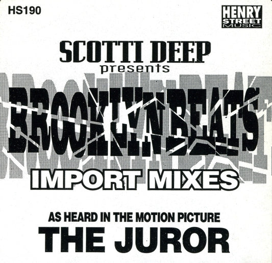Scotti Deep : Brooklyn Beats Import Mixes (12")