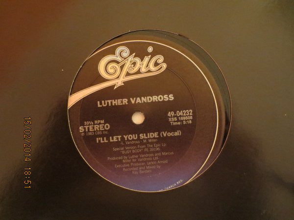 Luther Vandross : I'll Let You Slide (12", Single)