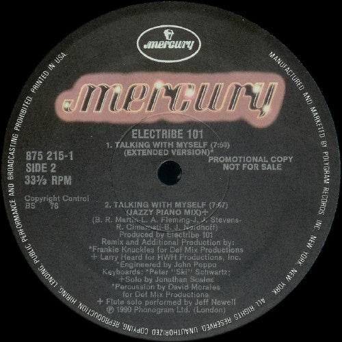 Electribe 101 : Talking With Myself (12", Promo)
