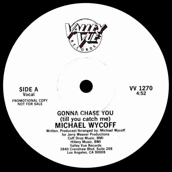 Michael Wycoff : Gonna Chase You (Till You Catch Me)  (12", Single, Promo)