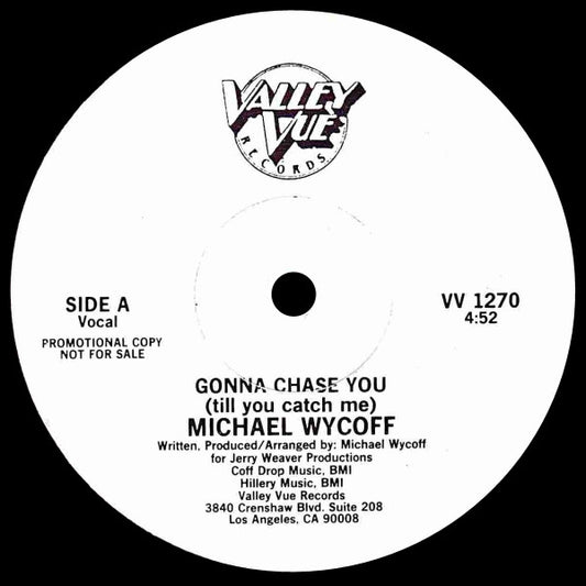 Michael Wycoff : Gonna Chase You (Till You Catch Me)  (12", Single, Promo)