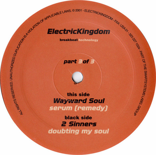 Wayward Soul / 2 Sinners : Electric Kingdom Vol. 2 Part 3 (12")