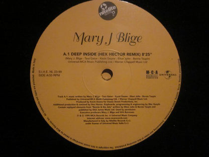 Mary J. Blige : Deep Inside (12")