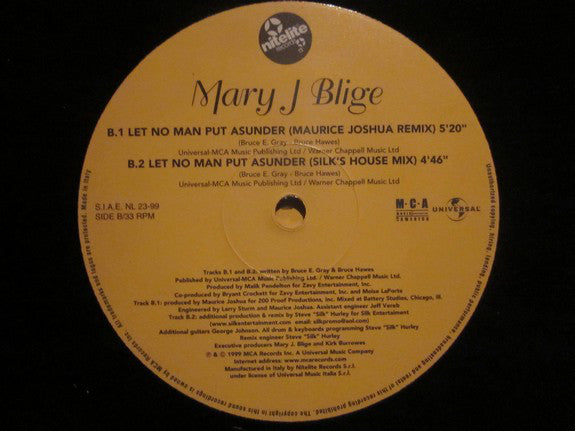 Mary J. Blige : Deep Inside (12")