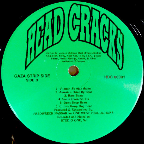 Fredwreck Nassar : Head Cracks 1 (LP)