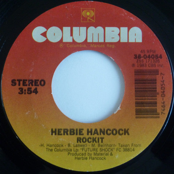 Herbie Hancock : Rockit (7", Single, Styrene, Car)