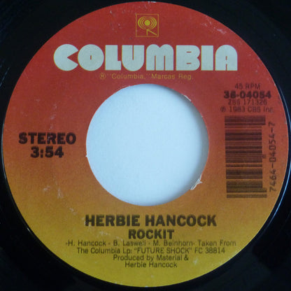 Herbie Hancock : Rockit (7", Single, Styrene, Car)