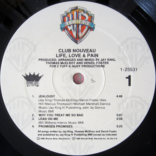 Club Nouveau : Life, Love & Pain (LP, Album, Spe)