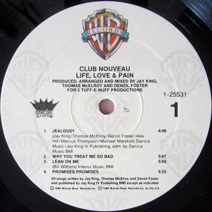Club Nouveau : Life, Love & Pain (LP, Album, Spe)