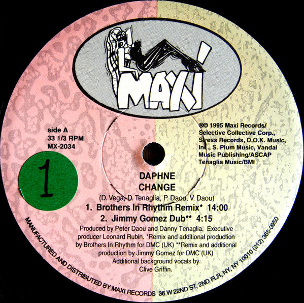 Daphne : Change (The European Remixes) (12")