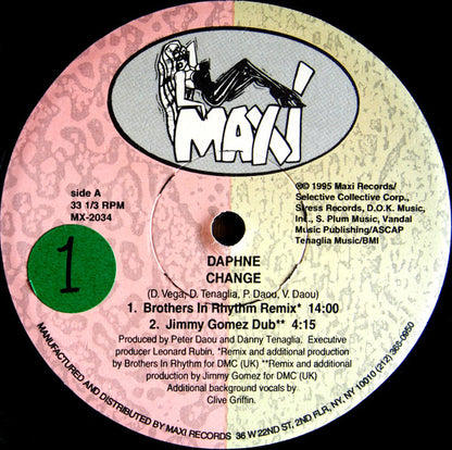 Daphne : Change (The European Remixes) (12")