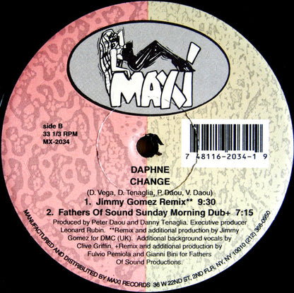 Daphne : Change (The European Remixes) (12")