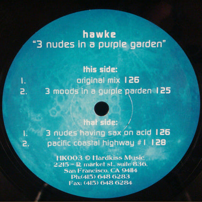 Hawke : 3 Nudes In A Purple Garden (12")