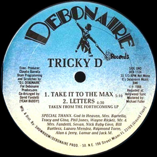 Tricky D (2) : Take It To The Max (12")
