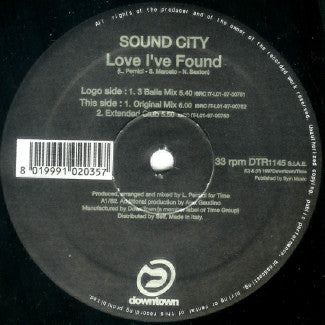 Sound City (4) : Love I've Found (12")