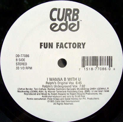 Fun Factory : I Wanna B With U (12")