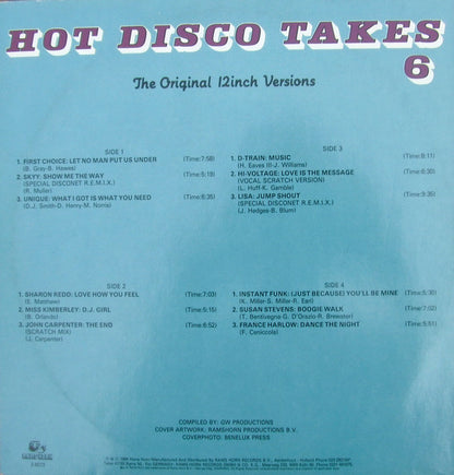 Various : Hot Disco Takes 6 (The Original 12inch Versions) (2xLP, Comp)
