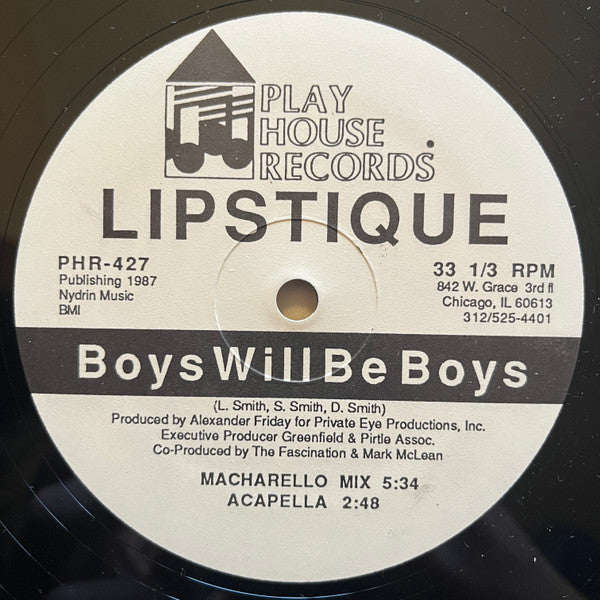 Lipstique : Boys Will Be Boys (12", Whi)