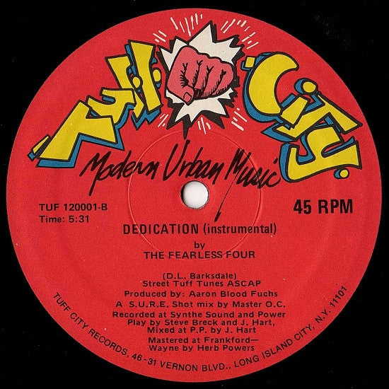 The Fearless Four : Dedication (12")