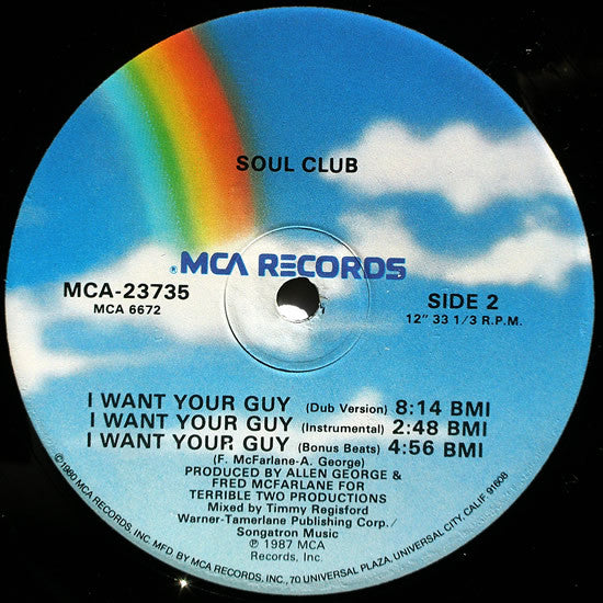 Soul Club : I Want Your Guy (12", Single)