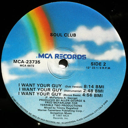 Soul Club : I Want Your Guy (12", Single)
