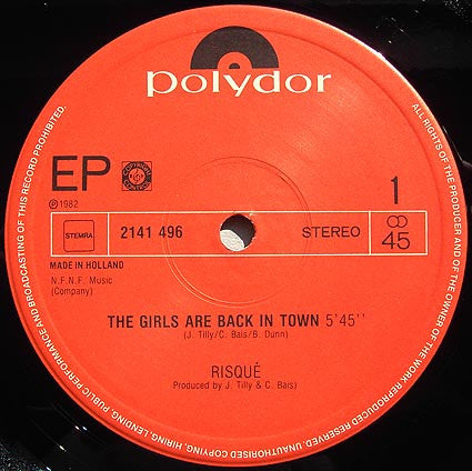Risqué (2) : The Girls Are Back In Town (12", EP)