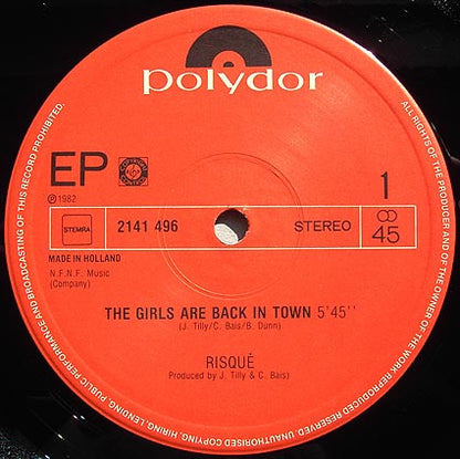 Risqué (2) : The Girls Are Back In Town (12", EP)