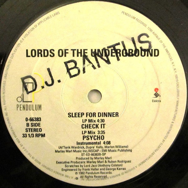 Lords Of The Underground : Psycho (12")