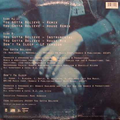 Marky Mark & The Funky Bunch : You Gotta Believe (12", Single)