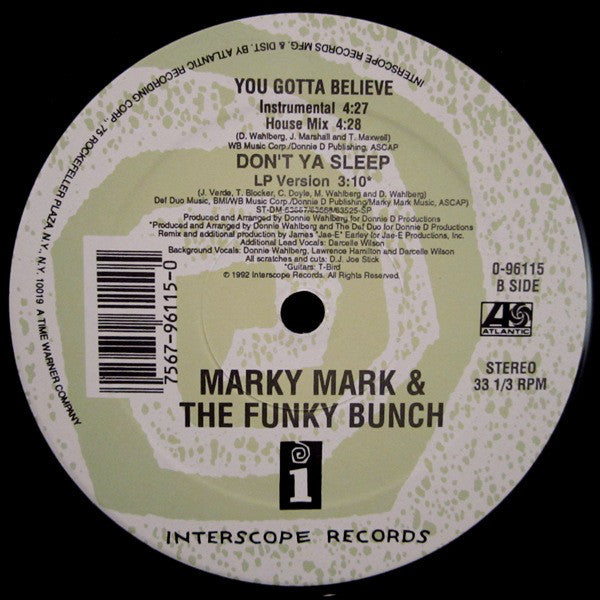 Marky Mark & The Funky Bunch : You Gotta Believe (12", Single)