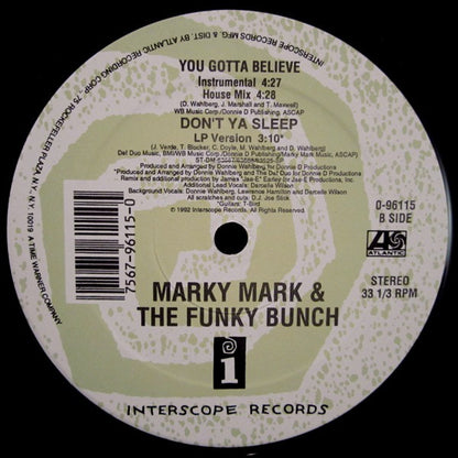 Marky Mark & The Funky Bunch : You Gotta Believe (12", Single)