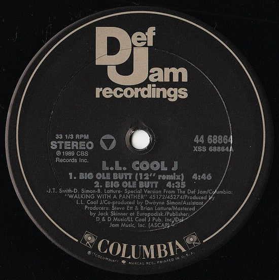 L.L. Cool J* : Big Ole Butt / One Shot At Love (12")