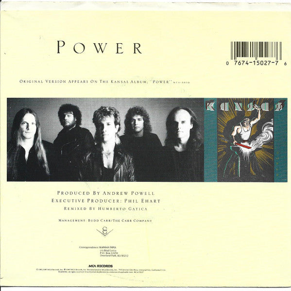 Kansas (2) : Power (7")