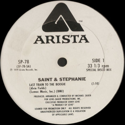 Roger St. Kenerly & Stephanie Spruill : Last Train To The Boogie (12", Promo)