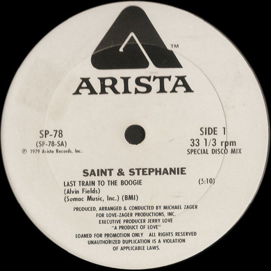 Roger St. Kenerly & Stephanie Spruill : Last Train To The Boogie (12", Promo)