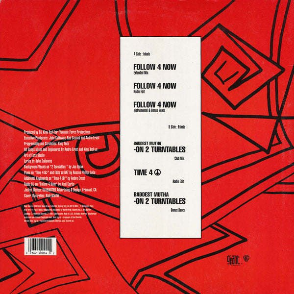 MC Sway & DJ King Tech* : Follow 4 Now / Time 4 Peace (12", Maxi)