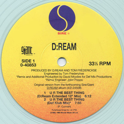 D:Ream : U R The Best Thing (12", Ice)