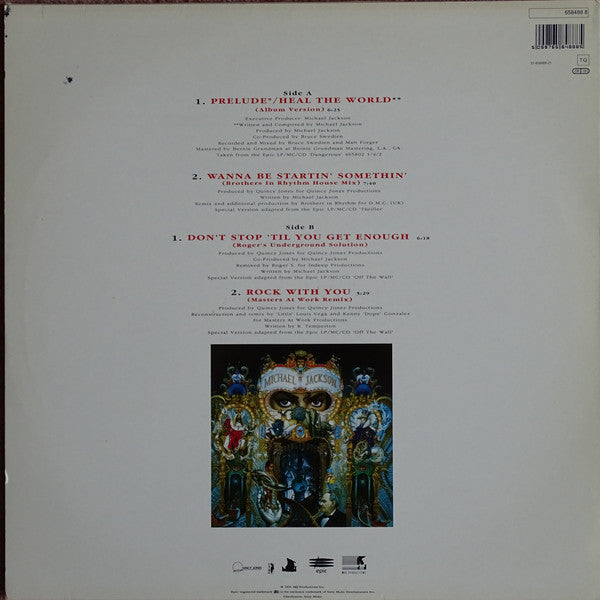 Michael Jackson : Heal The World (12", Single, S/Edition, Pos)