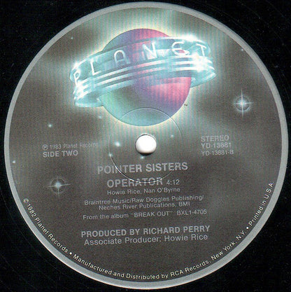 Pointer Sisters : I Need You (12")