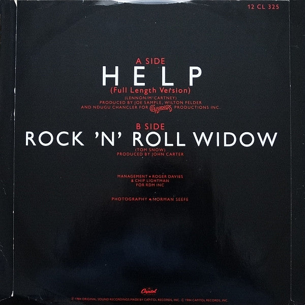 Tina Turner : Help (Full Length Version) (12", Single)