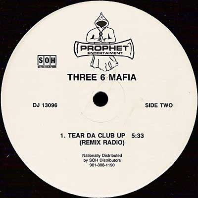 Three 6 Mafia : Tear Da Club Up (12", Promo)