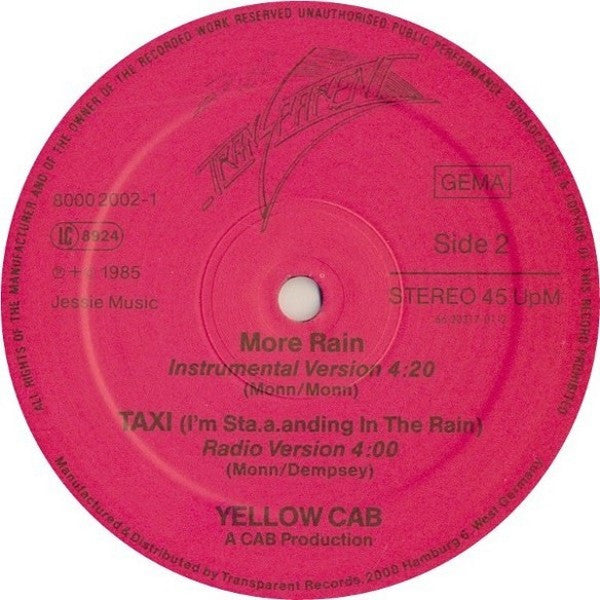 Yellow Cab (4) : Taxi (I'm Sta.a.anding In The Rain) (12", Maxi)