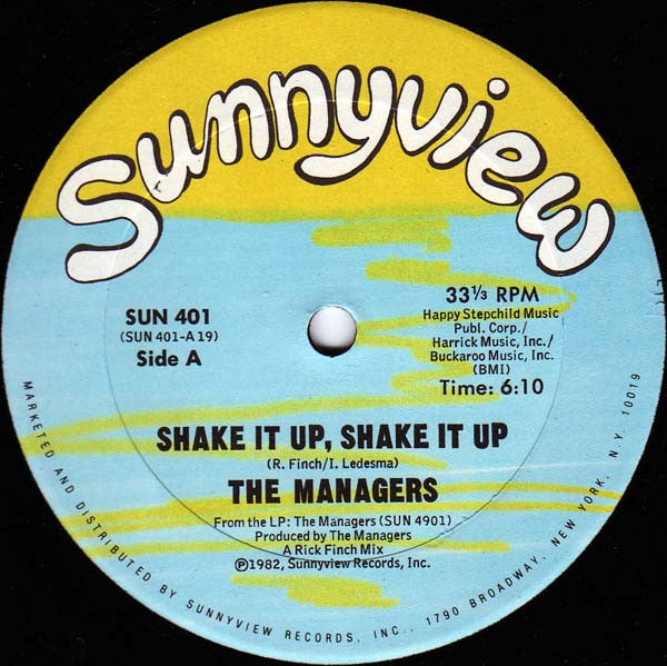 The Managers : Shake It Up, Shake It Up (12")